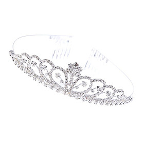 Wedding Bridal Princess Tiara Crown Bride Crystal Headpiece Wedding Prom