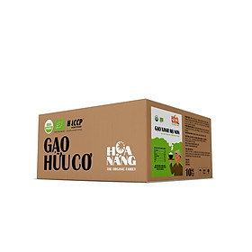 Hình ảnh GẠO HỮU CƠ HOA NẮNG - XANH MẠ NON THÙNG 10KG