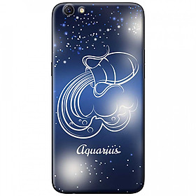Ốp lưng dành cho OPPO A71 mẫu Cung hoàng đạo Aquarius (xanh)