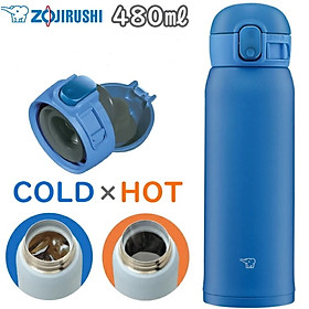 Bình giữ nhiệt Zojirushi SM-WA48-AA, dung tích 0.48L (Màu xanh dương), hàng chính hãng