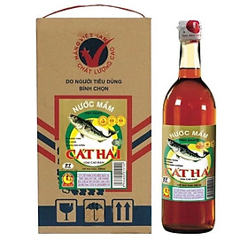 Nước Mắm Cát Hải Loại Cao Đạm, Xách 4 Chai