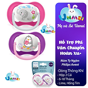 Philips Avent Núm Ty Ngậm Thông Khí / Siêu Mềm dành cho Bé 0-6 và 6-18 Tháng (Hộp Đơn/Hộp Đôi)