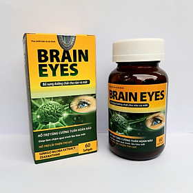 Viên Uống Bổ Não, Bổ Mắt BRAIN EYES Bổ Sung Dưỡng Chất Cho Não Và Mắt, giảm khô mắt, mỏi mắt ( Hộp 60 viên)