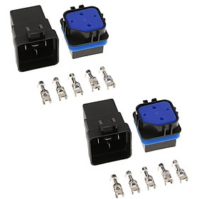 4Pcs 12V 40A Waterproof Integrated Relay for Car Alarms & Headlights Control