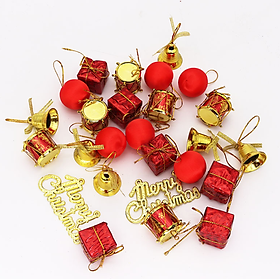 Mua Hộp phụ kiện nhí 24 món trang trí cây thông PK01 ĐỎ NHÍ