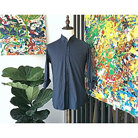 Áo sơ mi Nam dài tay chất 100% cotton thoáng, thấm hút mồ hôi, mềm, mịn, mát