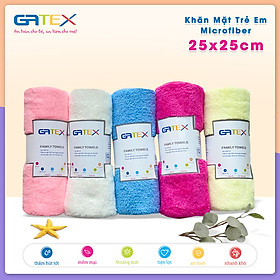 Mua Set Combo Khăn Mặt Trẻ Em Microfiber 25x25cm GATEX Siêu Mềm Mịn  Siêu Thấm Hút
