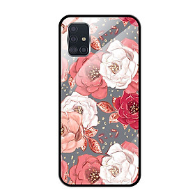 Ốp lưng Kính Cường Lực cho Samsung Galaxy A51 - 0331 ROSE04 - Hàng Chính Hãng