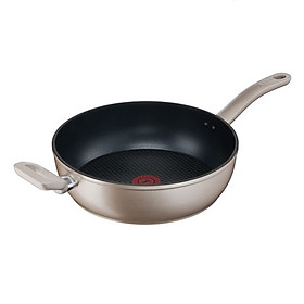 Chảo sâu lòng chống dính đáy từ Tefal Sensations 28cm dùng cho mọi loại bếp - Hàng chính hãng