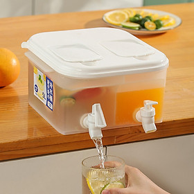 5L Beverage Dispenser Water Drink Bucket With Lid and Faucet Refrigerator
