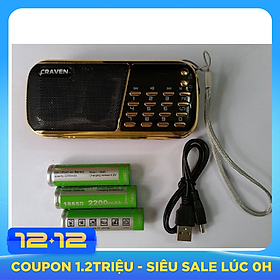 LOA CARAVEN CR-853 nghe nhạc usb,thẻ nhớ ,đài radio FM Hàng Nhập khẩu