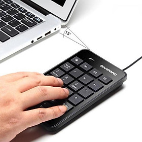 Mua Bàn Phím Máy Tính  Bàn Phím Chơi Game  Bàn Phím Số  Bàn Phím Mini  Bàn Phím Số Có Dây DIVIPARD D500 Cổng Kết Nối USB-4040- Hàng Nhập Khẩu