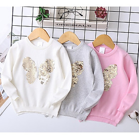 Áo len hình bướm đổi màu bé gái 3-8 tuổi
