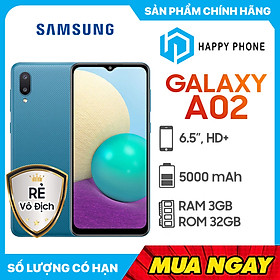 Điện thoại Samsung Galaxy A02 (3GB/32GB) - Hàng chính hãng - Đã kích hoạt bảo hành điện tử