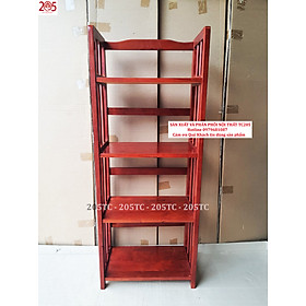 KỆ SÁCH 4 TẦNG 50cm TC205 - gỗ cao su 100% - MUA TẠI TC205! CHỈ CÓ LỜI TO