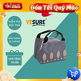 Mua Túi Giữ Nhiệt Đựng Hộp Cơm Trưa Văn Phòng YESURE E1H2 Chống Thấm   Khóa Kéo - Hàng chính hãng