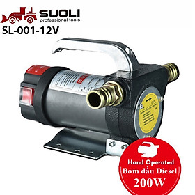 Máy bơm dầu diesel 12V 24V SL-001, Công suất 40L/phút hàng cao cấp - hàng nhập khẩu