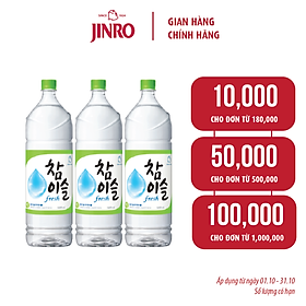 [CHÍNH HÃNG] Soju Hàn Quốc JINRO CHAMISUL FRESH 1.8L 16%