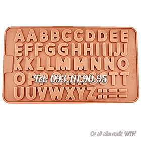 Mua Khuôn silicon làm rau câu  socola chữ cái in hoa – Mã số 1606