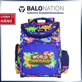 Balo Chống Gù Dành Cho Học Sinh Tiếu Học KAPI WORLD DINOSAUR - Hàng Chính Hãng