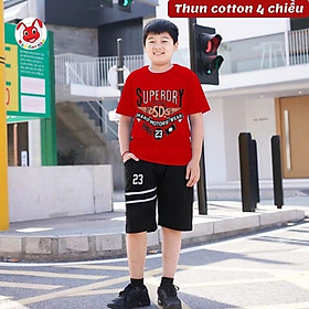 Quần áo trẻ em béo phì bé trai từ 22-58kg - chất thun cotton 4 chiều -Kiến Lửa