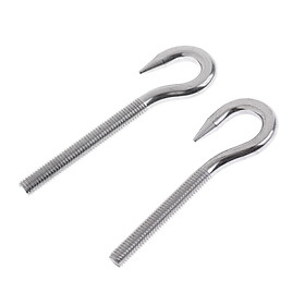 Marine Stainless Steel Hook Bolt Eye Screw Threaded Bolt Boat Parts M8&amp;M6