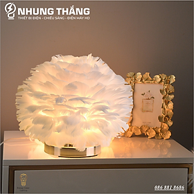 Mua Đèn Bàn Lông Vũ RH-307 Kiểu Dáng Hiện Đại Sang Trọng - 3 Màu Sắc Thanh Lịch - Tặng Kèm 1 Bóng Led 3 Chế Độ Ánh Sáng
