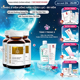 Combo 3 Hộp Sắc Ngọc Khang Vi tảo lục làm mờ sạm nám hiệu quả