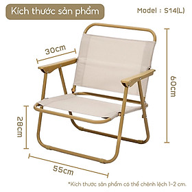 BG Ghế Xếp Gấp Gọn S11, S14 Khung Kim Loại , Dã Ngoại Picnic Câu Cá - Chất Liệu Vải Oxford Dày Dặn Thoáng Khí-Thiết Kế Tựa Lưng Ngồi Thư Giãn