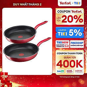 Mua Bộ 2 chảo chiên chống dính đáy từ Tefal So Chef dùng cho mọi loại bếp (24cm  28cm) - Hàng chính hãng