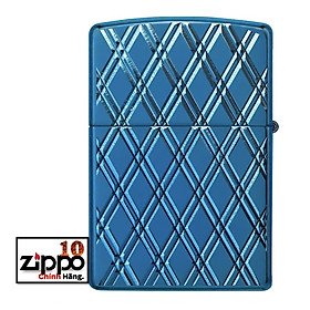Bật lửa Zippo Armor 29964 High Polish Blue Diamonds - Chính hãng 100%