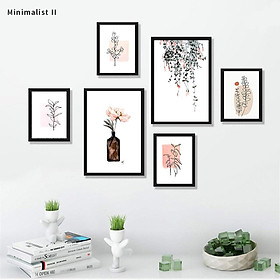 Mua Combo 6 Tranh treo tường phong cách tối giản Minimalist II