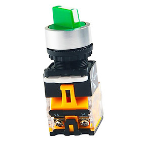 LA22B-20X/3 Three Position Self-Locking Button Switch with PC Fasteners and Rubber Ring, Safe and Steady
