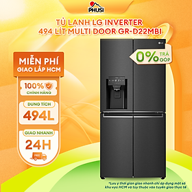 Tủ lạnh LG Inverter 494 lít Multi Door GR-D22MBI - Hàng chính hãng - Giao HCM và 1 số tỉnh thành