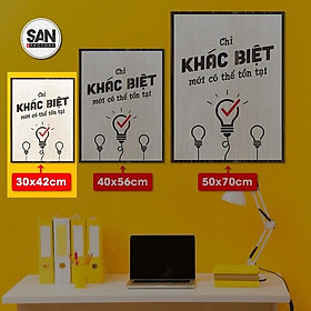 Tranh động lực SAN003, tranh slogan hay ý nghĩa trang trí văn phòng làm việc