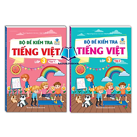 Sách - Combo Bộ đề kiểm tra Tiếng Việt lớp 3 tập 1 + 2