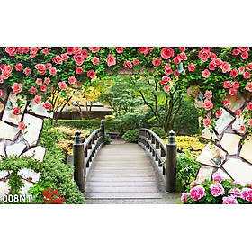 TRANH DÁN TƯỜNG VẢI LỤA 3D SƠN THUỶ HỮU TÌNH TẶNG KÈM KEO DÁN - TRANH PHONG CẢNH SƠN THUỶ TÁC NƯỚC