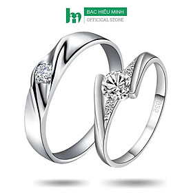 Nhẫn Đôi Bạc Nhẫn Cặp Bạc - Ánh Mắt Của Em - BẠC HIỂU MINH NC641