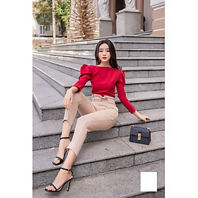 ÁO CỔ THUYỀN TAY PHỒNG MYNA