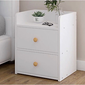 Mua Tủ  kệ đầu giường 2 ngăn kéo màu trắng