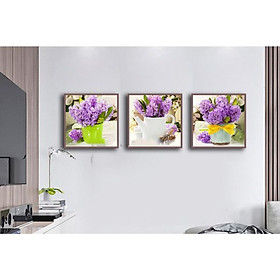 Tranh Treo Tường Hiện Đại Phòng Khách - Hoa 20-a-b-c