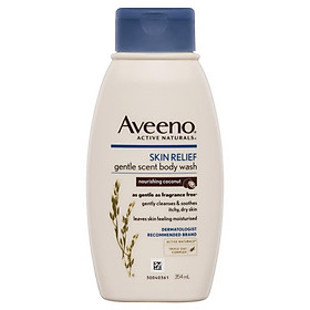 Aveeno Active Naturals Skin Relief Gentle Scent Body Wash Nourishing Coconut 354mL