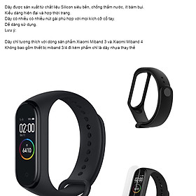 Hình ảnh Dây Đeo Tay Dùng Cho Đồng Hồ Thông Minh Xiaomi Mi Band 3 Mi Band 4 - Hàng Chính Hãng