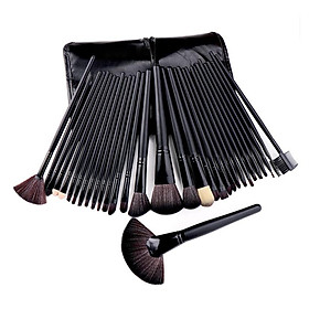 Set of 32 Makeup Brushes for Foundation Liquid Cream Blending Powder Eyeshadow Blush Cosmetics Concealer Brushes with
