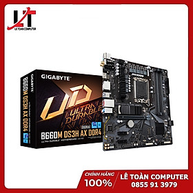 MAINBOARD GIGABYTE B660M DS3H AX DDR4 ( WI-FI 6 / LGA1700 / M-ATX / 4XDDR4 ) - Hàng Chính Hãng