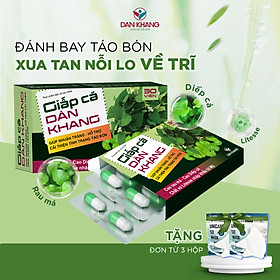 Viên Giấp Cá Dân Khang Giảm Táo Bón Và Trĩ Nội Trĩ Ngoại Hộp 3 vỉ x 10 viên