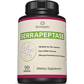 Premium Serrapeptase Enzyme Supplement – Helps Support Sinus Health – Powerful Serrapeptase Enzymes Formula – 40,000 SU Per Capsule- 90 Enteric Coated Serrapeptase Capsules