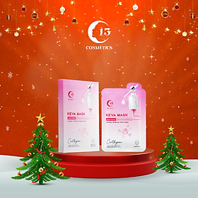 Hộp Mặt Nạ Thạch Dừa C13 Cosmetics Thu Trang Tinh Chất Collagen Chống Lão Hóa, Cấp Nước, Phục Hồi Da 3 Miếng