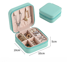 Hộp Đựng Trang Sức MOHI MH10 Kích Thước 10x10x5.5cm - Hàng Chính Hãng - xanh