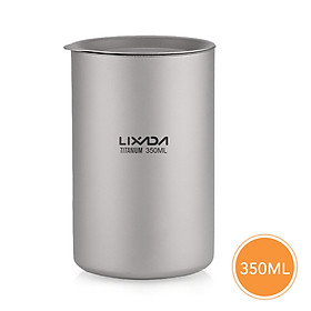 Lixada 350ml Double Wall Titanium Tea Maker Teapot with Removable Infuser and Lid